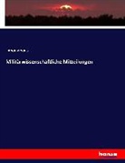 Anonym, Anonymous - Militärwissenschaftliche Mitteilungen