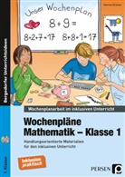 Mareen Krämer - Wochenpläne Mathematik - Klasse 1, m. 1 CD-ROM