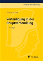 Klaus Malek - Verteidigung in der Hauptverhandlung