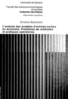 Erminio Baranzini - L'analyse des modèles d'entrées-sorties en économie