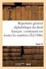 Adrien Carpentier, Carpentier-A - Repertoire general alphabetique