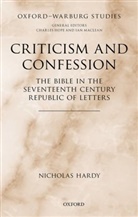 Nicholas Hardy, Nicholas (Research Fellow Hardy - Criticism and Confession