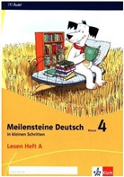 Meilensteine Deutsch in kleinen Schritten (2017): 4. Schuljahr, Lesen Heft A+B, 2 Bde.