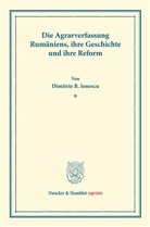 Dimitrie B Ionescu, Dimitrie B. Ionescu - Die Agrarverfassung Rumäniens, ihre Geschichte und ihre Reform.