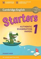 Cambridge English Young Learners Test Starters 1 for revised exam from 2018, Student's Book