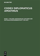 Wilhel Kurze, Wilhelm Kurze - Codex diplomaticus Amiatinus - Band I: Von den Anfängen bis zum Ende der Nationalkönigsherrschaft (736-951)