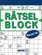 garant Verlag GmbH, garan Verlag GmbH - Rätselblock. Bd.16