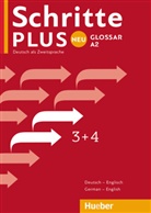 Huebe Verlag GmbH &amp; Co KG, Hueber Verlag GmbH &amp; Co KG - Schritte plus Neu - Deutsch als Fremdsprache - 3+4: Schritte plus Neu - Glossar Deutsch-Englisch - Glossary German-English. Bd.3+4