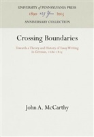 John A McCarthy, John A. McCarthy - Crossing Boundaries