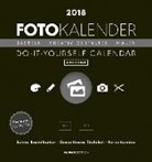 Foto-Bastelkalender 2018 datiert, schwarz