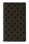 Ladytimer Slim Deluxe Black 2018 - Taschenplaner / Taschenkalender (9 x 16) - Tucson Einband - Motivprägung Punkte - Weekly - 128 Seiten