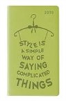Ladytimer Slim Deluxe Lime 2018 - Taschenplaner / Taschenkalender (9 x 16) - Tucson Einband - Motivprägung Style - Weekly - 128 Seiten