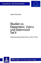 Jarmo Korhonen - Studien zu Dependenz, Valenz und Satzmodell