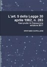 Stefano Catellani - L'art. 5 della Legge 30 aprile 1962, n. 283