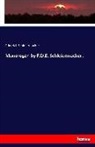 Friedrich Schleiermacher, Friedrich D. E. Schleiermacher, Friedrich Daniel Ernst Schleiermacher - Monologen by F.D.E. Schleiermacher.
