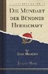 Paul Meinherz - Die Mundart der Bündner Herrschaft (Classic Reprint)
