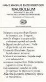 Hans Magnus Enzensberger - Mausoleum. Trentasette ballate tratte dalla storia del progresso