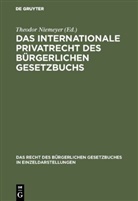 Theodor Niemeyer, Theodor Niemeyer - Das internationale Privatrecht des Bürgerlichen Gesetzbuchs