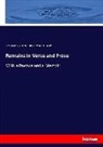 Arthur Henr Hallam, Arthur Henry Hallam, Henry Fitzmaurice Hallam - Remains in Verse and Prose