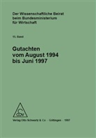 Bundesministerium Für Wirtschaft Und Technologie - Der Wissenschaftliche Beirat beim Bundesministerium für Wirtschaft - Gutachten