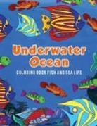 Young Scholar - Underwater Ocean Coloring Book Fish and Sea Life