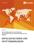 Alina Ley - Erfolgsfaktoren von Kryptowährungen