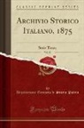 Deputazione Toscana Di Storia Patria - Archivio Storico Italiano, 1875, Vol. 22