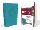Thomas Nelson, Thomas Nelson - NKJV, Value Thinline Bible, Compact, Imitation Leather, Blue, Red