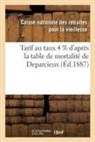Sans Auteur, Sans Auteur - Tarif au taux 4 d apres la table