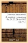 Sans Auteur, Sans Auteur - Concours international de