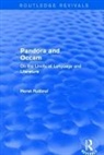 Horst Ruthrof, Ruthrof Horst - Routledge Revivals: Pandora and Occam (1992)