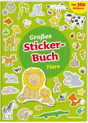 Elisabeth Kiefmann, Sandra Schmidt, Sandra Schmidt - Großes Sticker-Buch Tiere - Erstes Lesen, Spielen, Gestalten. 300 tierische Aufkleber!