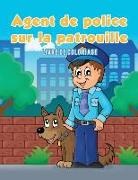 Coloring Pages for Kids - Agent de police sur la patrouille