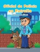 Coloring Pages for Kids - Oficial de Policía en Patrulla