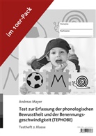 Andreas Mayer - Test zur Erfassung der phonologischen Bewusstheit und der Benennungsgeschwindigkeit (TEPHOBE): Testheft 2. Klasse, m. Audio-CD