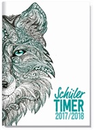 Stefan Klingberg, Andreas Reiter - Schulstuff Schülertimer Mini A6 2017/2018 "Wolf"