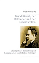 Friedrich Nietzsche, Nikolau Rehlinger, Nikolaus Rehlinger - David Strauß, der Bekenner und der Schriftsteller.