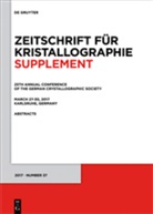 De Gruyter - 25th Annual Conference of the German Crystallographic Society, March 27-30, 2017, Karlsruhe, Germany