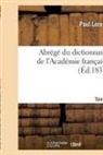 Paul Lorain, LORAIN PAUL, Lorain-P - Abrege du dictionnaire de l