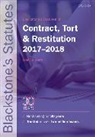 Francis Rose, Francis (Senior Research Fellow Rose, Francis Rose - Blackstone''s Statutes on Contract, Tort & Restitution 2017-2018