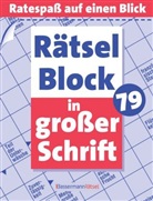 Eberhard Krüger, Stefan Krüger - Rätselblock in großer Schrift. Bd.79