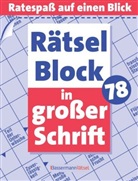 Eberhard Krüger, Stefan Krüger - Rätselblock in großer Schrift. Bd.78