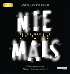 Andreas Pflüger, Nina Kunzendorf - Niemals, 2 Audio-CD, 2 MP3 (Hörbuch)