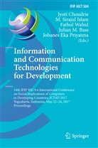 Julian M. Bass, Jyoti Choudrie, M. Sirajul Islam, Johanes Eka Priyatma, Sirajul Islam, M Sirajul Islam... - Information and Communication Technologies for Development
