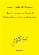 Salom Friedlaender, Salomo Friedlaender, Hartmut Geerken, Detle Thiel, Detlef Thiel - Das Experiment Mensch