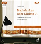 Christa Wolf, Ursula Langrock - Nachdenken über Christa T., 1 Audio-CD, 1 MP3 (Hörbuch)