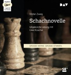 Stefan Zweig, Uwe Koschel - Schachnovelle, 1 Audio-CD, 1 MP3 (Hörbuch)