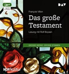 Francois Villon, Rolf Boysen - Das große Testament, 1 Audio-CD, 1 MP3 (Hörbuch)