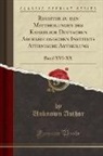 Unknown Author - Register zu den Mittheilungen des Kaiserlich Deutschen Archaeologischen Instituts Athenische Abtheilung