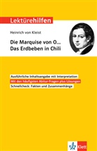 Suza Bacher, Suzan Bacher, Heinrich Von Kleist, Wolfgang Pütz - Klett Lektürehilfen Heinrich von Kleist, Die Marquise von O... Das Erdbeben in Chili